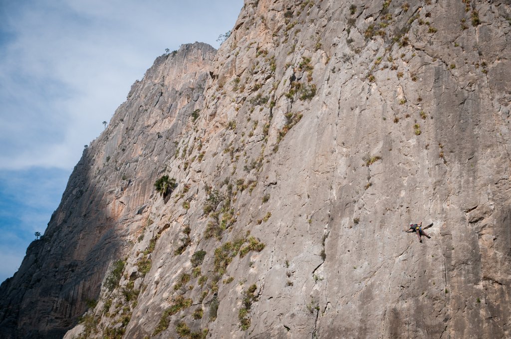 Big ol' rocks in El Potrero Chico, Hidalgo, Mexico