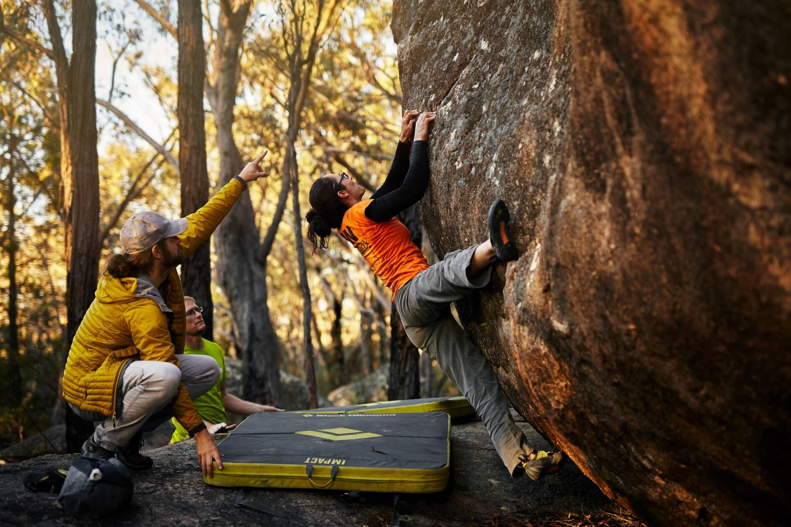 SNAP Boulder Pad on back