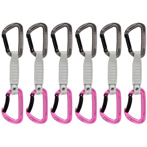 Mammut Workhorse Keylock Quickdraws 6 Pack 12cm Grey-Pink 2022 DOM