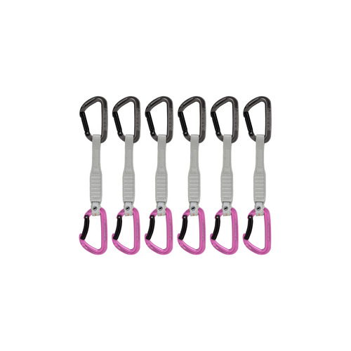 Mammut Workhorse Keylock Quickdraws 6 Pack 17cm Grey-Pink