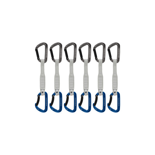 Mammut Workhorse Keylock Quickdraws 6 Pack 17cm Grey-Blue