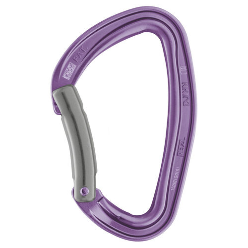 Petzl Djinn Carabiner Bent Gate Violet