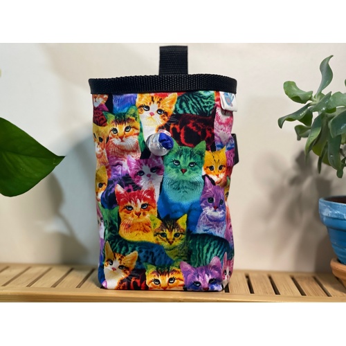 Nativa Handmade Multi Coloured Kitty Chalk Bag