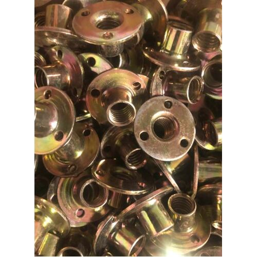  3/8 " Tee Nut Zinc Plate Round Screw In  - per unit