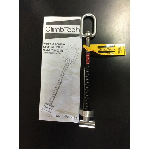 ClimbTech Toggle Lok Anchor 3/4" with Swivel D Ring