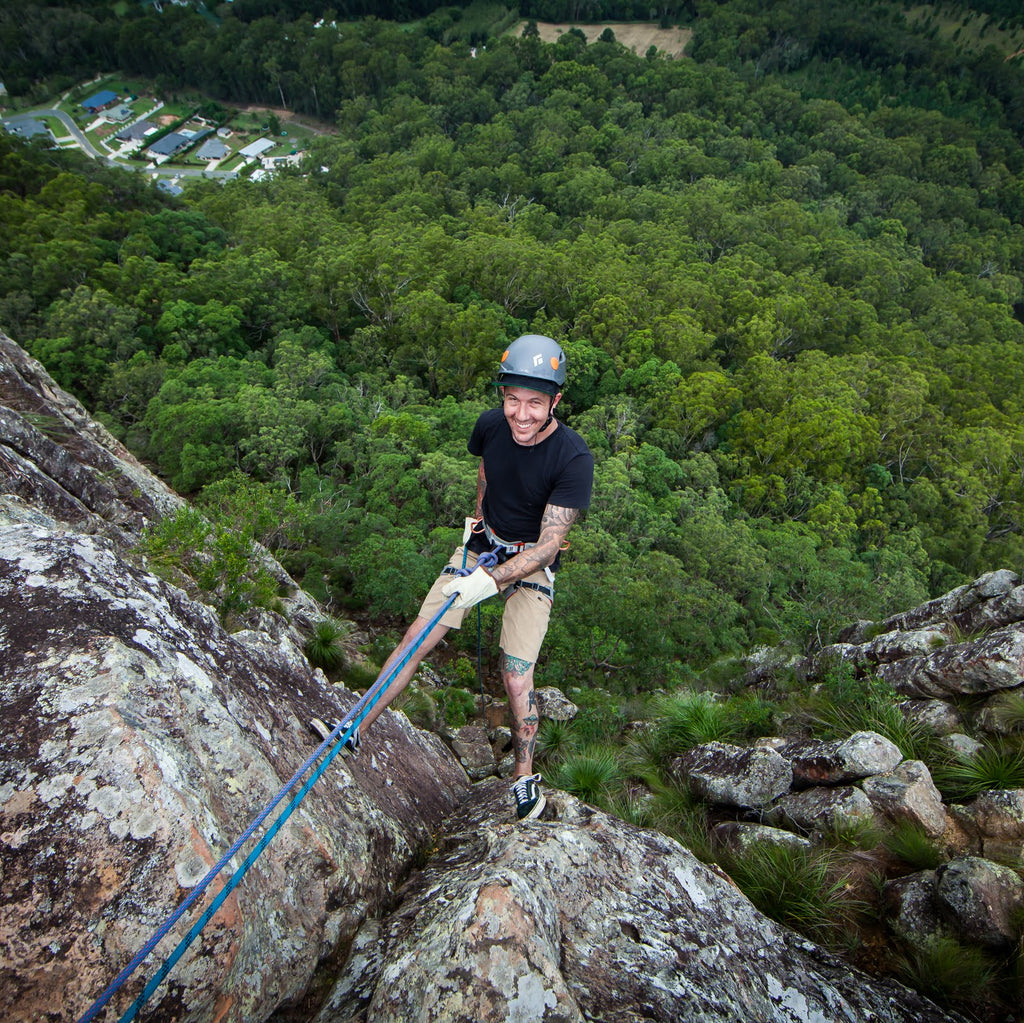 Abseiling Mount Ngungun (Glass House Mountains)