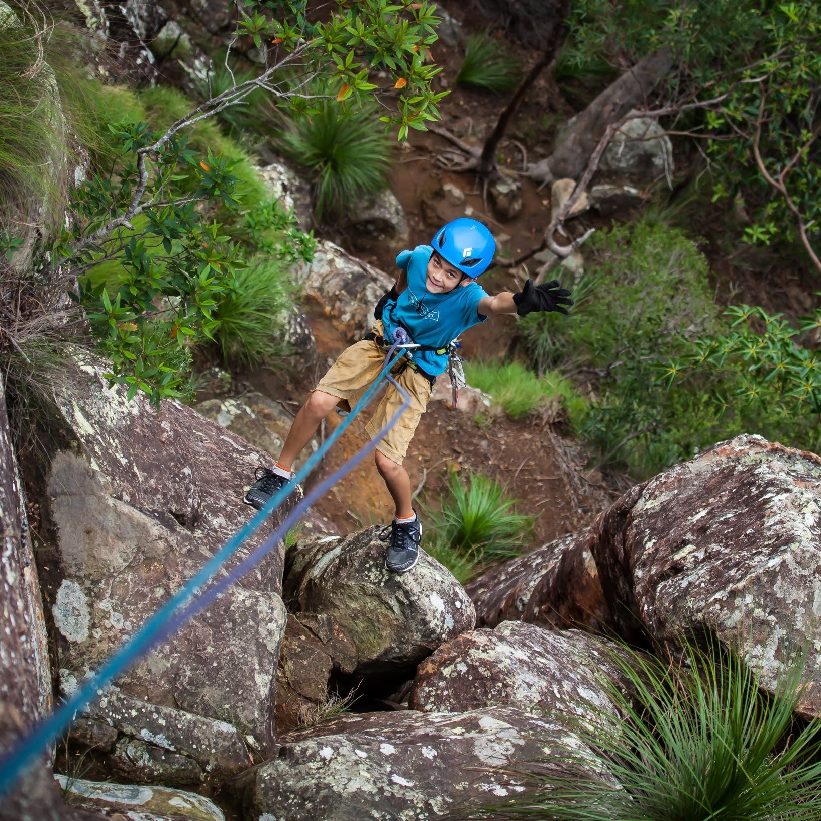 Abseiling Mount Ngungun (Glass House Mountains)