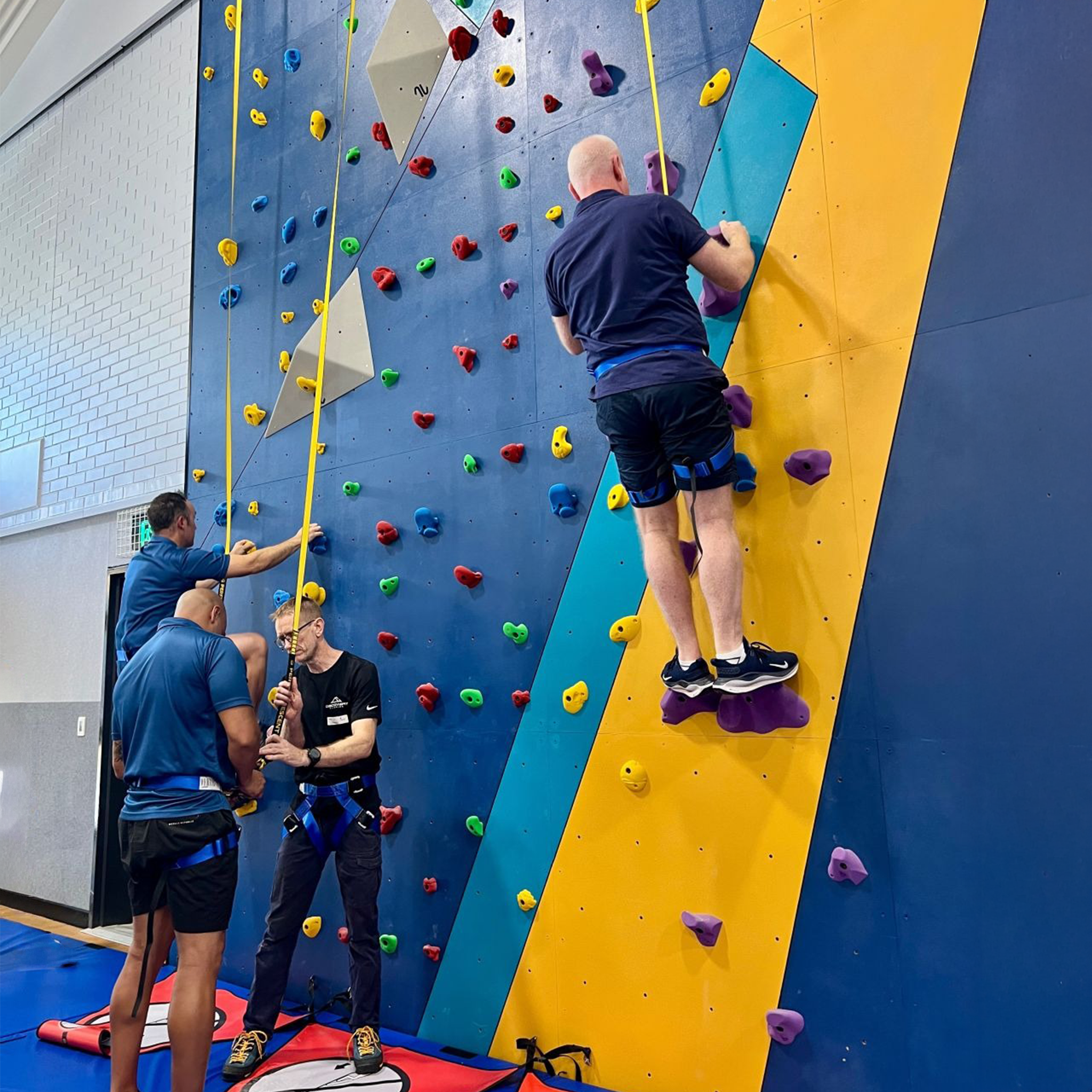 Lead Single Pitch Climbing Activities on Artificial Surfaces, Top Rope Climbing
