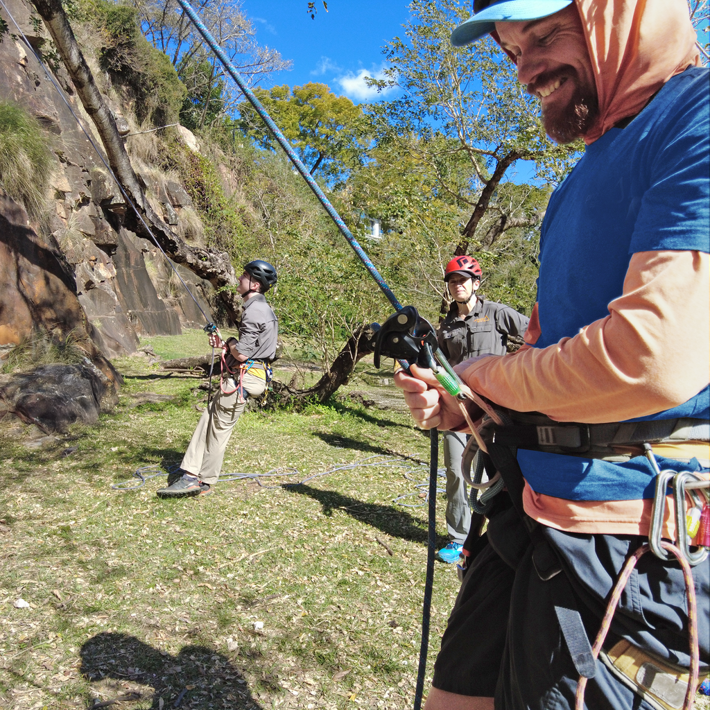 Lead Single Pitch Abseiling and Lead  Single Pitch Top Rope Climbing on Natural Surface
