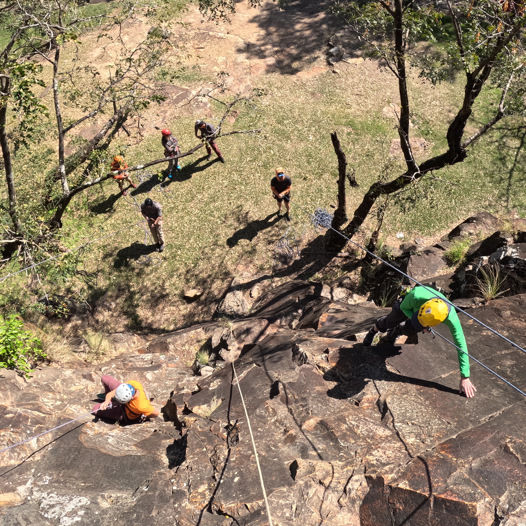 Lead Single Pitch Abseiling and Lead  Single Pitch Top Rope Climbing on Natural Surface